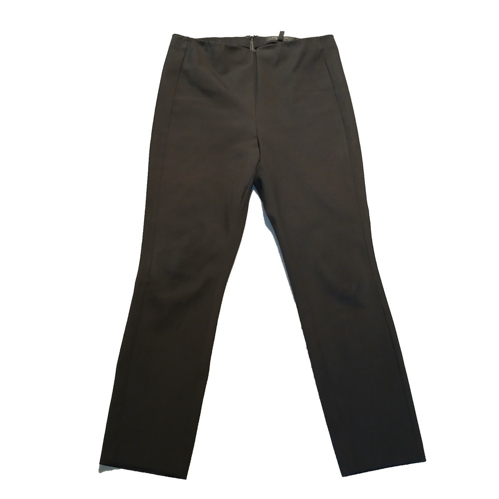 Rag‎ & Bone New York Womens Ankle Pants Size 12 Solid Black Stretch Back Zip